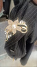 雙笛工廠(chǎng)花朵珍珠胸針女西裝大衣胸花連衣裙別針?lè )b配飾禮物 金色 曬單實(shí)拍圖