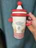 薩浪嘿星星人保溫杯女生2026新款可愛(ài)創(chuàng  )意卡通隨行咖啡杯帶吸管冰霸杯子 聊天星星人 650ml 曬單實(shí)拍圖