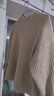 優(yōu)衣庫女裝舒芙蕾半高領(lǐng)針織衫/毛衣毛衫479158 32 深米色 L /160/88A 曬單實(shí)拍圖