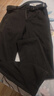 與狼共舞【星空呢】磨毛休閑褲男2025秋冬新款松緊腰純色保暖男士長(cháng)褲4013 深灰015 M (170) 曬單實(shí)拍圖