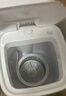VCJ洗衣機半全自動(dòng)迷你洗衣機小型洗脫一體小型家用母嬰內衣褲洗襪子神器兒童單身人宿舍出租房 新4.5KG【立體水洗去污*定時(shí)降噪快洗】珍珠白 曬單實(shí)拍圖