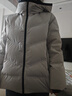 鴨鴨【大師剪裁系列】羽絨服女短款2025冬季新款戶(hù)外防寒保暖外套MY 米灰色 M (160) 曬單實(shí)拍圖