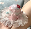 霧添花櫻桃洛麗塔lolita可愛(ài)蝴蝶結蕾絲發(fā)夾小禮帽Lo娘裝扮生日帽子 櫻桃毛球款 1件套 曬單實(shí)拍圖