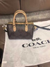 蔻馳（COACH）新款女包ROWAN18經(jīng)典老花迷你mini波士頓包單肩手提斜挎包枕頭包 CAB16IMXI8 曬單實(shí)拍圖