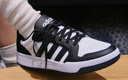 adidas ENTRAP美式校園風(fēng)運動(dòng)少年感復古籃球風(fēng)板鞋男女阿迪達斯 白色/黑色   41 曬單實(shí)拍圖