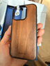 Sanlinba胡桃木磁吸手機殼適用于蘋(píng)果iPhone17ProMax/16Pro/15Pro/14/13系列木質(zhì)保護殼天然實(shí)木原創(chuàng  )高級感 胡桃木(不磁吸)(紋理隨機) iPhone 16 Pro 曬單實(shí)拍圖