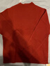 春竹100%山羊絨春季半高領(lǐng)毛衣百搭純色基礎洋氣保暖厚款打底羊絨衫女 磚紅 M ( 95CM） 曬單實(shí)拍圖