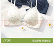曼可嬌2件裝內衣女小胸聚攏性感無(wú)痕蕾絲防下垂收副乳純欲小碎花文胸罩 曬單實(shí)拍圖