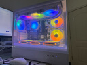 愛(ài)國者（aigo）星璨嵐 白色 游戲電腦臺式主機箱 支持360水冷 M-ATX主板/四面快拆/270°海景房/5090顯卡 曬單實(shí)拍圖