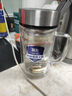 富光銀離子抗菌高硼硅玻璃杯大容量帶茶隔水杯子辦公加厚泡茶杯家具館 曬單實(shí)拍圖