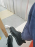 紅蜻蜓休閑皮鞋男新款男士運動(dòng)板鞋男款軟底牛皮休閑鞋WTA35005黑色43 曬單實(shí)拍圖