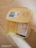 特百惠（Tupperware）思麗康飯盒1L學(xué)生上班族帶飯便攜午餐分格可微波爐 奶黃色 曬單實(shí)拍圖