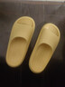 樸西新款EVA踩屎感厚底拖鞋女士居家室內情侶拖鞋男 黃色 37-38 曬單實(shí)拍圖