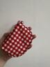 MUJI再生聚酯纖維化妝包旅行收納新品迷你紅色格紋新年情人節禮物 曬單實(shí)拍圖