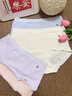 草本初色【A類(lèi)嬰兒棉】女士?jì)妊澟兠?0A桑蠶絲抑菌中腰無(wú)痕透氣三角褲 曬單實(shí)拍圖