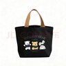 小熊帆布包女學(xué)生便攜上班帆布兜手提袋手提包手拎手拎便當帆布袋 黑色三只小熊（帶按扣） 曬單實(shí)拍圖
