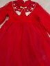 巴拉巴拉女童新中式針織連衣裙2025春裝紅色網(wǎng)紗公主拜年裙子208125111006 曬單實(shí)拍圖