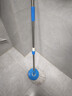 妙潔通用款不銹鋼旋轉拖把桿拖把頭手壓替換好神拖拖把桿墩布桿 藍色桿+盤(pán)+高檔加厚2頭 曬單實(shí)拍圖