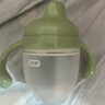 愛(ài)咔威（igroway）硅膠鴨嘴杯IKV嬰幼兒水杯吸管杯4個(gè)月大寶寶開(kāi)學(xué)學(xué)飲杯 160ml 綠 曬單實(shí)拍圖