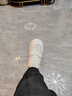 他她（TATA）孫樂(lè )言同款小白鯨厚底休閑板鞋女加絨小白鞋子GCD07AM6 白桃牛乳 36 曬單實(shí)拍圖