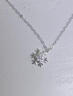 BJYLS999純銀雪花項鏈女輕奢足銀吊墜2026新款過(guò)實(shí)用生日禮物送女朋友 迷你雪花項鏈+蝴蝶結禮盒 曬單實(shí)拍圖