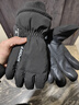 戰術(shù)鳥(niǎo)(3M)新雪麗棉男士冬季保暖手套騎行防寒防水大碼觸屏 黑色 曬單實(shí)拍圖
