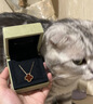 梵克雅寶（Van Cleef & Arpels）項鏈女 四葉草項鏈幸運Alhambra系列女士項鏈 送女友禮物 小號 紅玉髓 VCARN59M00 ?？ㄐ畔?隨機 曬單實(shí)拍圖