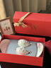 物?。╓OOCH）甜蜜結婚禮物咖啡杯碟盒套裝下午茶具喬遷暖房生日結婚伴手送新娘 甜蜜杯碟對杯-粉黛+水彩+紅禮盒 曬單實(shí)拍圖