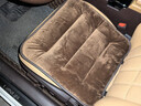 紳創(chuàng  )汽車(chē)坐墊冬季毛絨加厚坐墊三件套單片鎖溫保暖辦公室汽車(chē)載坐墊 【咖色】全車(chē)五座 曬單實(shí)拍圖