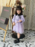 G.duck小黃鴨公主裙女童連衣裙春秋季長(cháng)袖庫洛米衣服兒童裙子女寶寶春裝 紫色 140 建議9~10歲【130-140cm】cm 曬單實(shí)拍圖
