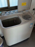 美的（Midea）半自動(dòng)雙桶洗衣機8公斤洗5.5kg脫水雙缸波輪老人簡(jiǎn)易操作品質(zhì)電機小巧不占地租房宿舍必備以舊換新 MP8DS136 雙缸 8kg 曬單實(shí)拍圖