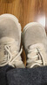妙麗（Millies）真皮厚底增高樂(lè )福鞋加絨加厚毛毛高跟單鞋通勤保暖棉鞋 米白色37 曬單實(shí)拍圖