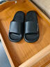 紅豆摩卡拖鞋男士2026新款室內家居夏季外穿eva厚底防滑不臭腳涼拖男 黑色【皮紋高級感】 42-43 【標準碼】 曬單實(shí)拍圖