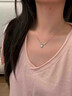 Grace Girl方糖培育鉆石一克拉項鏈女輕奢高級感鎖骨鏈生日情人節禮物送女友 小方糖培育鉆石1克拉項鏈 曬單實(shí)拍圖