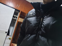 駱駝王俊凱同款羽絨棉服男女同款純色簡(jiǎn)約百搭保暖棉服外套王者鎧甲 幻影黑 XL （120-140斤） 曬單實(shí)拍圖
