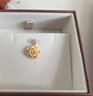周生生新年禮物黃金吊墜 玫瑰花 足金掛墜女 不含項鏈78715P計價(jià)3.25克 曬單實(shí)拍圖