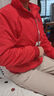 啄木鳥(niǎo)品牌女裝寬松顯瘦外套2026春秋新款立領(lǐng)休閑百搭夾克大碼風(fēng)衣上衣 紅色[加絨] 加厚 XL 建議110-125斤 曬單實(shí)拍圖