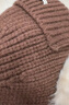 CACUSS帽子女秋冬雷鋒帽防寒保暖毛線(xiàn)帽可愛(ài)針織帽顯臉小護耳帽 咖啡色 曬單實(shí)拍圖