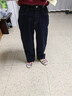 AEMAPE闊腿牛仔褲女2026年新款春秋冬高腰寬松顯瘦中年彈力牛仔闊腿褲 深藍色 M 27 碼丨90100斤 曬單實(shí)拍圖