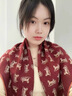 達芬奇密碼真絲桑蠶絲羊毛圍巾女士方巾高檔雙面絲巾秋冬護頸領(lǐng)巾披肩送女友 小馬車(chē) (65cm) 雙面 絲毛款  送禮袋 曬單實(shí)拍圖