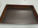 凡越家用竹制茶盤(pán)現代簡(jiǎn)約儲水式茶托盤(pán)黑檀木辦公室功夫茶具瀝水茶臺 竹盤(pán)景物(大號)：40*28*5.3cm 曬單實(shí)拍圖