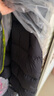 三彩【宋軼同款】冬款極寒長(cháng)款白鵝絨被子服羽絨服加厚面 烏黑色 S 155/80A 曬單實(shí)拍圖