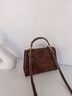 C.BANNER包包女包秋冬新款上檔次輕奢手提包時(shí)尚氣質(zhì)百搭復古風(fēng)斜挎凱莉包 咖啡色 常規 曬單實(shí)拍圖