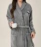 潔麗雅浴袍女吸水速干加厚浴巾保暖秋冬溫泉睡衣裹巾吸水家居浴袍 灰色 曬單實(shí)拍圖