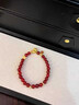 炙真銀樓本命年馬年馬上有福銀手鏈女生紅瑪瑙本命年禮物生日送女朋友手串 【馬上有?！渴执?曬單實(shí)拍圖