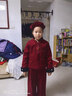女童國風(fēng)紅色撒銀小香風(fēng)加絨套裝2025新款冬裝年服新中式加厚冬裝 新年紅色加絨套裝【上衣+褲子】 140 曬單實(shí)拍圖