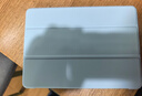 JPLAYER蘋(píng)果iPad 5/6/Air2保護套9.7英寸2018款帶筆槽平板電腦保護殼透明三折支架智能休眠防摔外殼嫩綠 曬單實(shí)拍圖