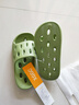 XGGC兒童漏水浴室拖鞋女童室內居家四季防滑軟底親子涼拖鞋 綠色32-33 曬單實(shí)拍圖