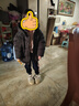 坦博爾羽絨服男女童短款可脫卸帽秋冬保暖外套25年新款5530313D 黑色150 曬單實(shí)拍圖