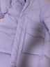 水孩兒（SOUHAIT）童裝男童女童長(cháng)款羽絨服冬季兒童三防厚外套 冰蘭紫 160 曬單實(shí)拍圖
